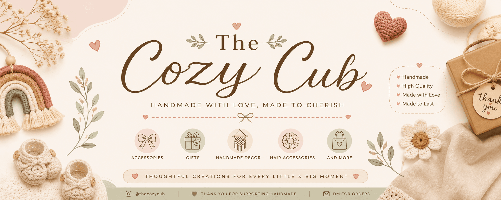 The Cozy Cub banner